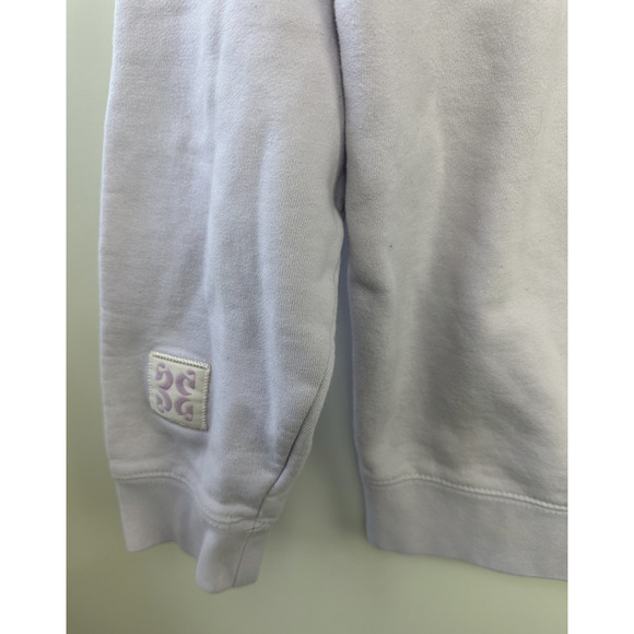 Glossier Limited Edition Lavender Hoodie Embroidered Pullover Sweatshirt Medium - Picture 14 of 16